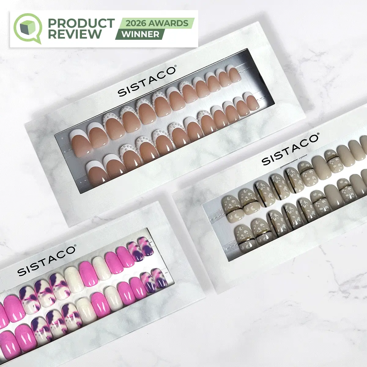 3 Piece Sustainable Nails Pack + 1 FREE