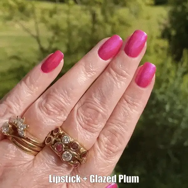 Glazed Plum - Metallic Nail Powder - Image 2